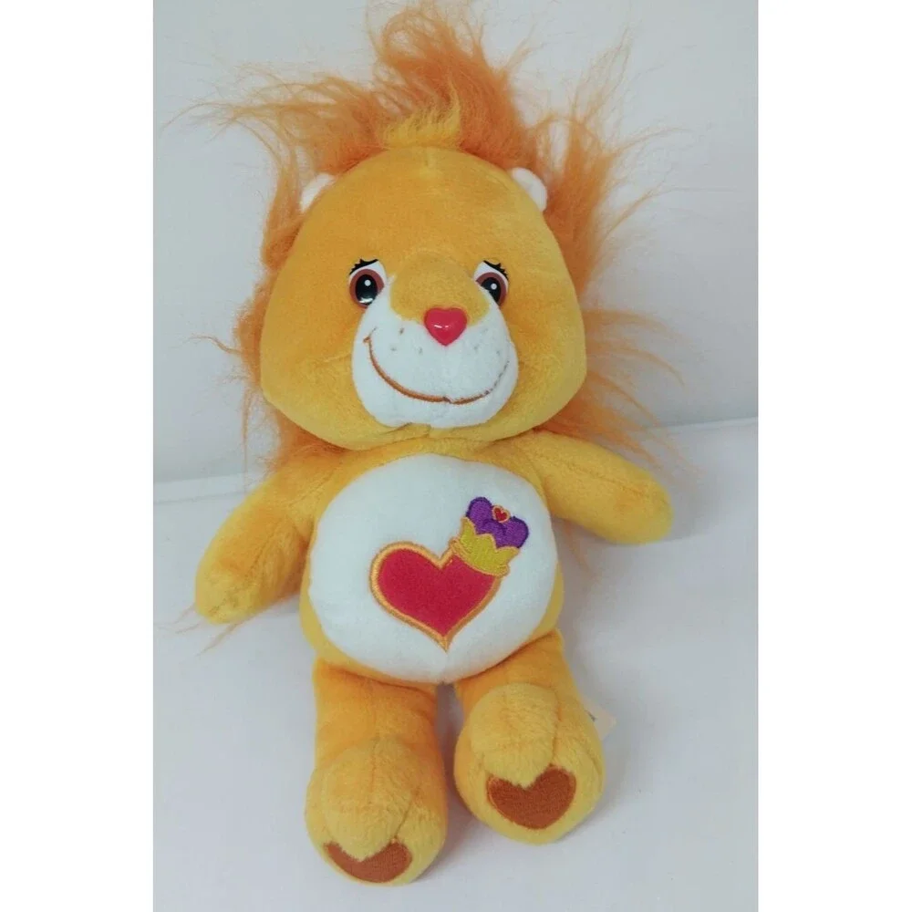 2004 Brave Heart Lion Plush Care Bears Cousins Tangerine Stuffed Animal 9